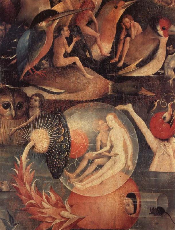 BOSCH, Hieronymus Der Garten der Luste.Ausschnitt:Das Paar in der Kugel oil painting picture